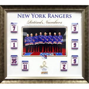 New York Rangers Retired Numbers Collage