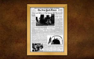 New York Times - Framed Front Page Reprints