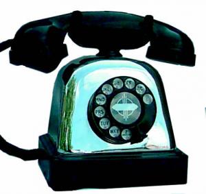 Chrome English Cradle Phone