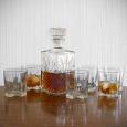 Sparta Whiskey Decanter and Glasses, 7-Piece Set