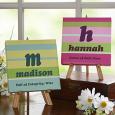 Name Meaning Personalized Canvas Gift - Crazy for Stripes