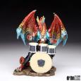 Colorful Dragon on Drumset