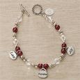 Personalized Charm Bracelet - Love, Grandma, Joy
