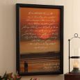 Personalized Sunset Canvas Art - What Is Love Design - Medium