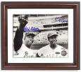 Hank Aaron and Ernie Banks Dual-Signed 8" x 10" Framed Photo