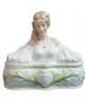 Lady's Bust Porcelain Trinket Box