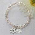 Flower Girl Personalized Bracelet