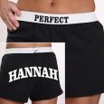 Personalized Girls Athletic Shorts - U Name It In Black