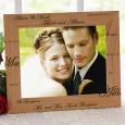 Personalized 8x10 Wedding Picture Frame - Wood Mr. & Mrs. Collection