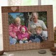 Loving Hearts Engraved 8 x 10 Personalized Wood Frame