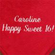 Personalized Red Fleece Blanket - You Name It