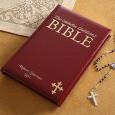 Personalized Catholic Children's Bible - Burgundy