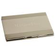 Silver Business Card Case - Personalized