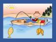 Personalized Fishing Cartoon