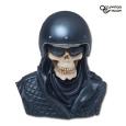 Biker Skeleton Mini Bust
