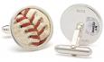 Mets Game-Used Baseball Cuff Links