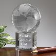 Personalized Crystal Globe Keepsake Gift