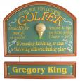 Personalized Golf Hanging Sign
