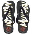 Personalized Coal Tribal Flip Flops
