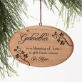 Personalized Blessings of Love Wood Christmas Ornaments