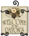 Personalized Magnolia Ceramic Address / Welcome Plaque with Iron Holder