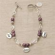 Personalized Charm Bracelet - Joy, Sister, Love