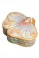 Butterfly Maiden and Clustering Tulip Flower Porcelain Trinket Box