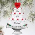 Personalized Wedding Christmas Ornaments - Wedding Cake