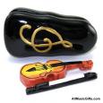 Violin in Case Porcelain Box