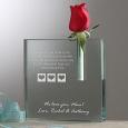 A Mother's Love Personalized Keepsake Bud Vase