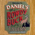 Rowdy Buck Personalized Tavern Sign