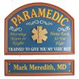 Paramedic Hanging Sign - Personalized