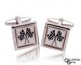 Racing Flags Cuff Links