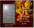 Personalized Fall Roses Photo Frame