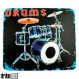 Drums Mousepad - Blue Drumset