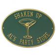 Personalized Martini Outdoor Metal Plaque