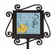 Personalized Fish Ceramic and Iron Garden Stake