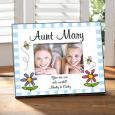 Custom Picture Frame - You Brighten Each Day Flower Design