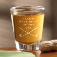 Best Shot Of The Day Personalized Golf Shot Glass