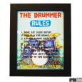 Drummer Rules - Framed Art