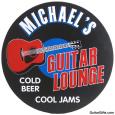 Personalized Round Guitar Sign