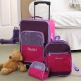 Personalized Child Luggage Set - 3 Piece Pastel Colors Design