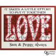 Love Puzzle Sign - Personalized