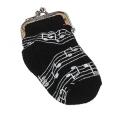 Music Notes Sock Change Purse