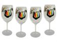 L' Chaim - Rainbow Harp Wine Goblets - Set of 2 or 4