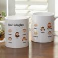 Personalized Cartoon Character Coffee Mug for Grandparents