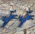 Democrat Wooden Earrings