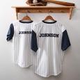 Personalized Father and Son Pinstripe Baseball Jersey - Father