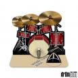 3D Drum Kit Greeting Card
