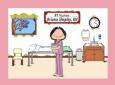 Personalized # 1 Nurse in Scrubs Cartoon